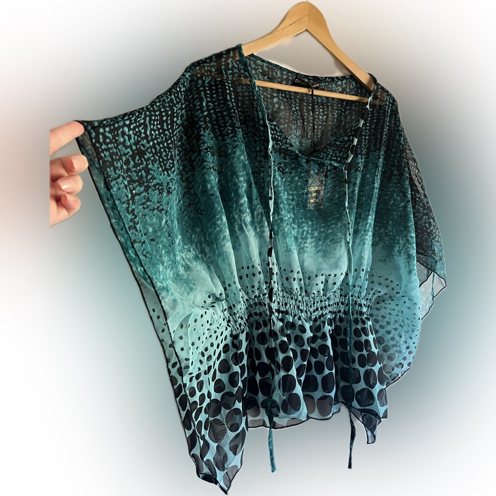 Green Chiffon Tunic